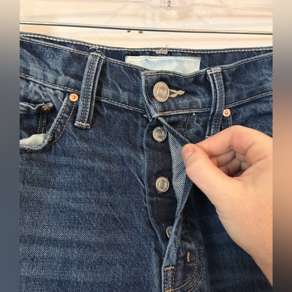 MOTHER Superior The Rambler Ankle Jeans in Well Stacked, Size 24 Medium Dark - Picture 6 of 16
